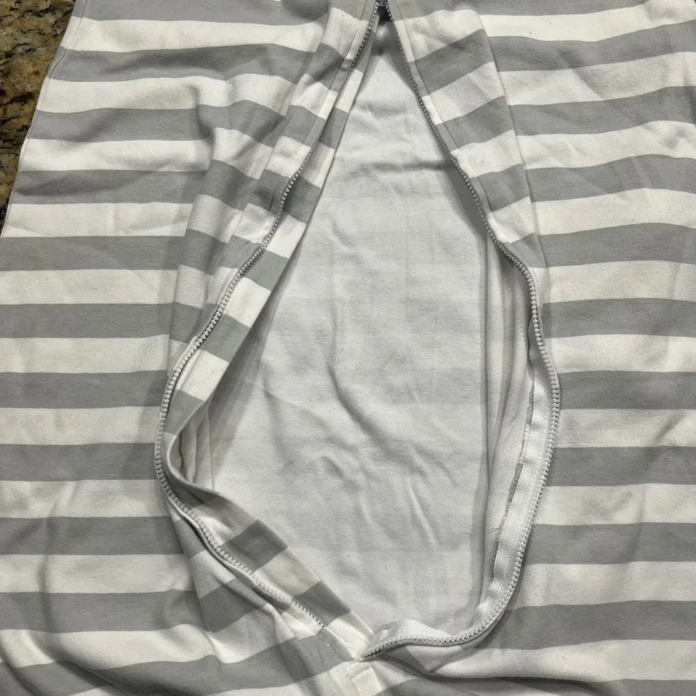 Halo SleepSack 2 Pack Gray Stripe Elephant Solid Gray Large 12-18 Months Cotton